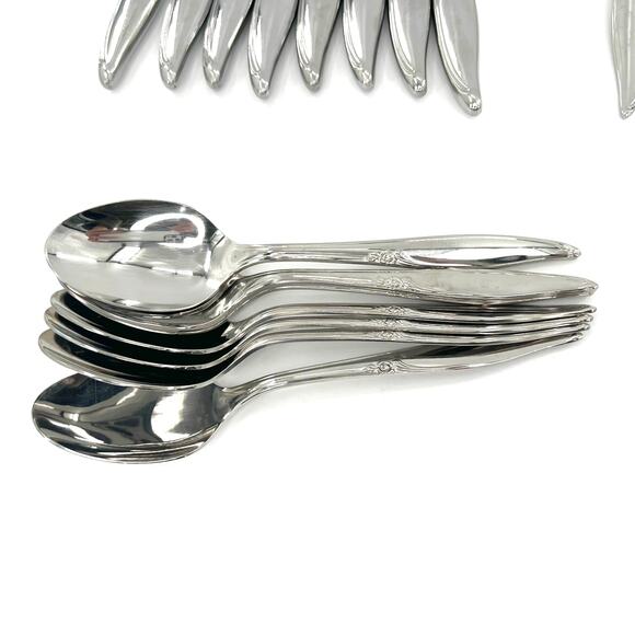 38 Kenwood Forever Rose Stainless Steel Flatware set - Picture 7 of 9